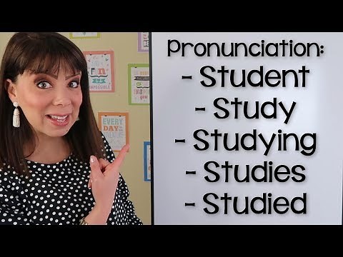 PRONUNCIACIÓN EN INGLÉS - STUDENT, STUDY, STUDYING, STUDIES, STUDIED