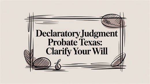 Declaratory Judgment Probate Texas: Clarify Your Will