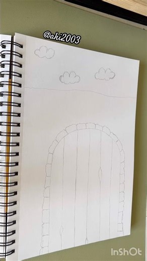 Sketch for Medieval/Fantasy door drawing #sketch #art #aki #fantasy #fantasyart