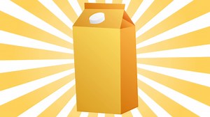 Yellow Carton Package Of Juice Milk On Stock Motion Graphics SBV-347589849 - Storyblocks