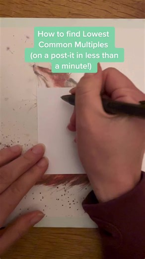 Inspired by my daughter’s homework, hope it helps someone out there. #homework #ect #ks2 #maths #teacher #teachersoftiktok #mathstips #lowestcommonmultiple