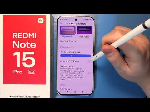 Redmi Note 15 Pro 5g - How To Enable/Disable Auto Brightness