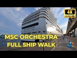 MSC Orchestra Full Ship Walking Tour 4K | No Talking | Ambient Sounds