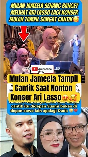 Mulan Jameela Looks Beautiful While Watching Ari Lasso Concert😍 #mulanjameela #arilasso #ahmaddhani