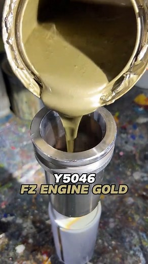 Paint Code: Y5046 Name: FZ ENGINE GOLD #catmurah #Malaysia #kereta #catkereta | Superpaint