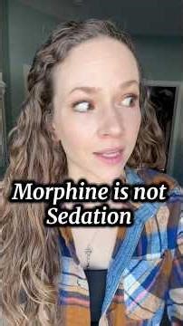 Morphine is not the same as Palliative Sedation