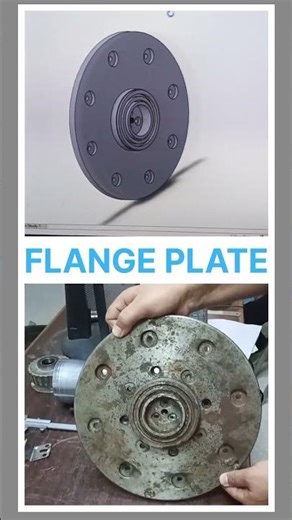 Flange Plate in SolidWorks vs Real Life 🔩 CAD to Reality!