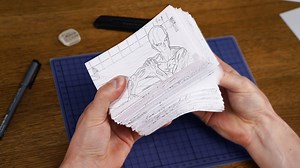 Making a One Punch Man flipbook animation by hand | Step-by-step anime art project