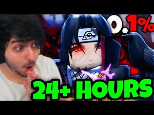 I Spent 24 HOURS Getting 0.1% Itachi Uchiha in Roblox!