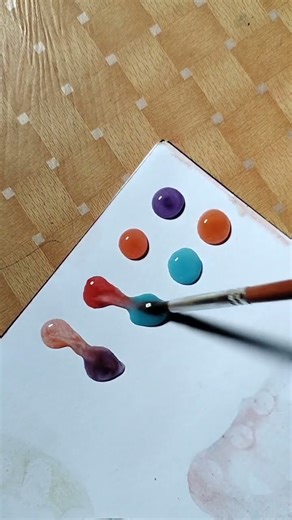 💜🟠💙 #art #satisfying #colors #shorts