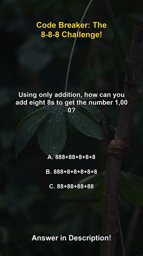 Code Breaker: The 8-8-8 Challenge! 8️⃣