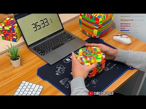 MoYu 15x15 Rubik's Cube Unboxing + Solves!