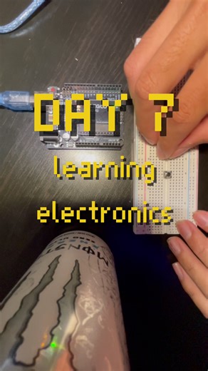 day 7: simple dimmable led project using buttons #stem #engineering #beginner #arduino