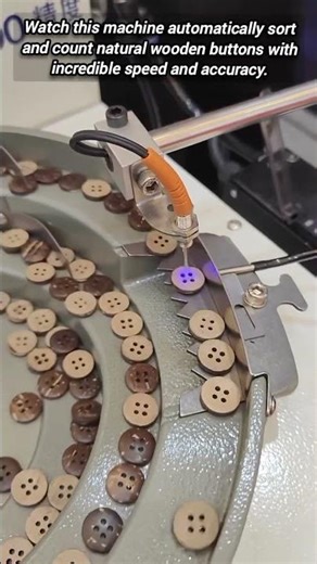 Automated High-Speed Button Sorting and Counting Machine.