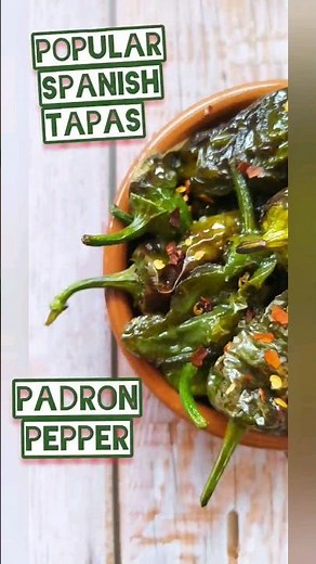 Easy Tapas Recipe: Padron Pepper #easyrecipe #tapas