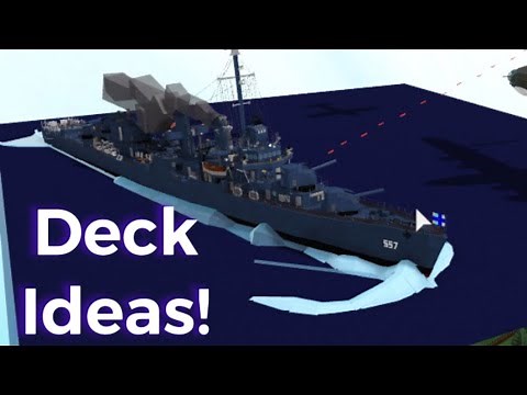 Warship Deck Ideas! Simple BABFT Ideas for Warships in Build a Boat for Treasure