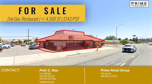 200 Kern St, Taft, CA 93268 - 2nd Gen Restaurant | Owner User/Investment | LoopNet