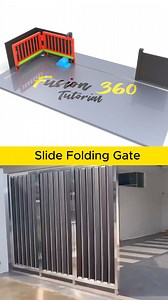 27K views · 165 reactions | Slide Folding Gate #engineering #mechanical #mechanism #cad #fusion360 #solidworks.mp4 | Breno Cruz | Facebook