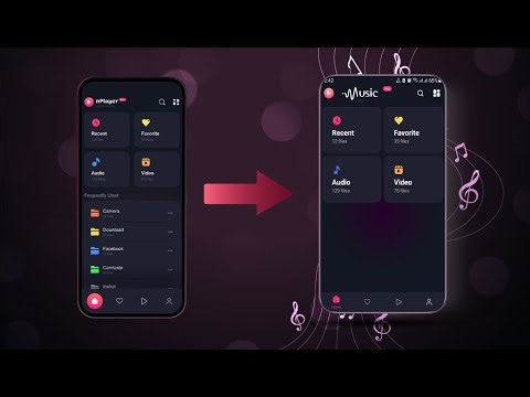 Music Player Home Screen With Fragments UI Design In Android Studio Part 3