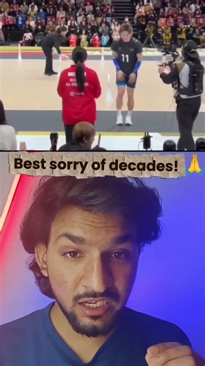 The Most Dramatic Apology in Sports History? 🏐🙇‍♂️ Best sorry of decades 😍!?