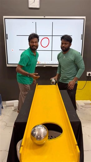 Roll Big Steel ball Vs Tic Tac Toe Challenge #shorts