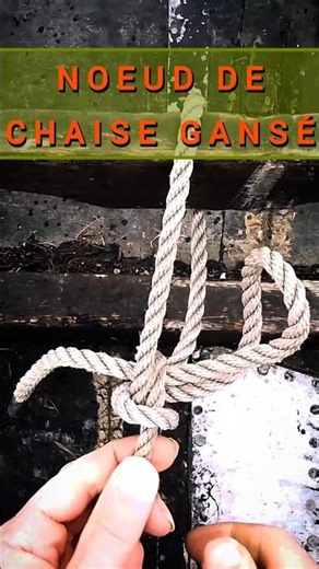 Le nœud de chaise qui se défait en 1 seconde. ⏱️ #shorts #tutorial