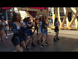 G-IDLE performs LATATA in NY Times Square