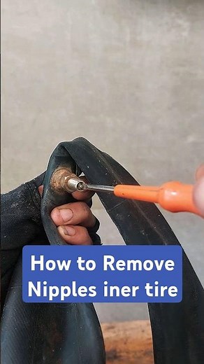 making a tool to open the inner tube valve from used bolts