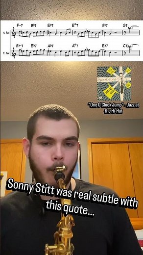 Stitt was real subtle on this one… #jazz