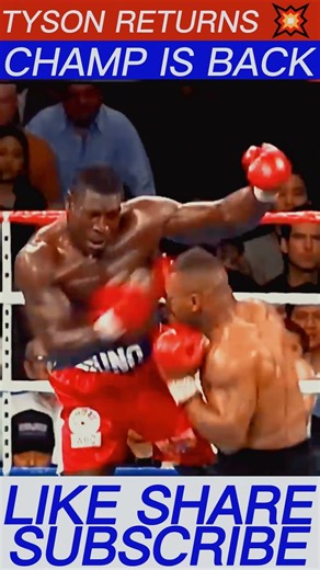 Mike Tyson DESTROYS Frank Bruno 💥 Brutal TKO Comeback! #shorts #boxing #trending #mma #ko