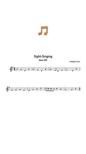 Solfeggio Snacks | Sight-Singing • Ear Training on Instagram: "🎶 Basic sight-singing today! Scan the score first, notice the shapes, then sing it through with clarity and confidence. Small details make a big difference😉 #SolfeggioSnacks #solfeggiosnacksbasic #sightsinging #solfeggio #sightreading scorereading musicstudent musicteacher eartraining dailypractice"