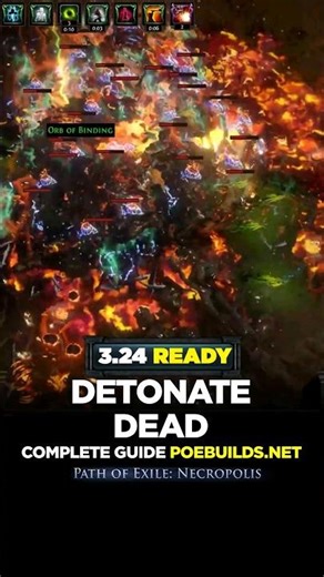 [POE 3.24] DETONATE DEAD COMPLETE GUIDE - Poe Builds #shorts #pathofexile #poebuilds #poe