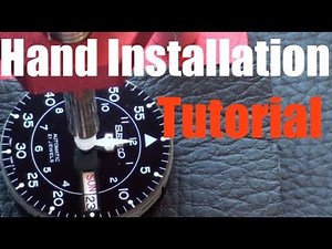 Watch Hands Installation TUTORIAL - How To Attach Watch Hands To A Movement