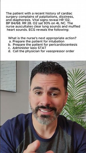 CCRN Exam Question... #ccrn #ccrnexam #ccrnprep #icunurse #nursing