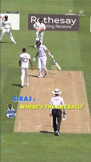 Stump Mic Gold! Siraj Gets Cheeky with Root at Lord’s 🎙 | #ENGvIND