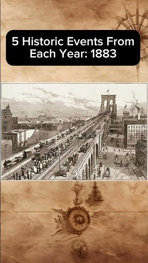 5 Historic Events From Each Year: 1883