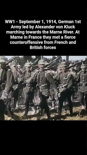 WW1 - German 1st Army Marches to the Marne