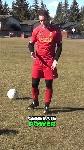 Unlock Soccer Power: Master Foot Technique for Explosive Shots! #shorts