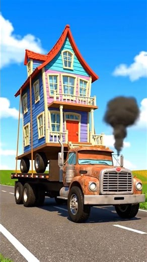 Shifting an entire house at once l Home on the car