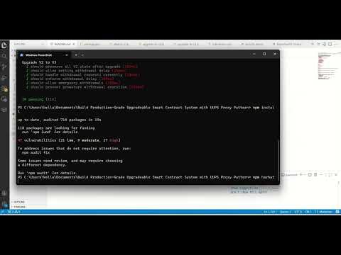 Build Production-Grade Upgradeable Smart Contract System with UUPS Proxy Pattern