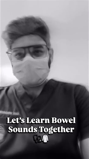 Whitecoatvibes || Dr. Fahad khan on Instagram: "Let’s learn bowel sounds share with your medicos friends. . . . #doctor #hospital #fyp #learn"