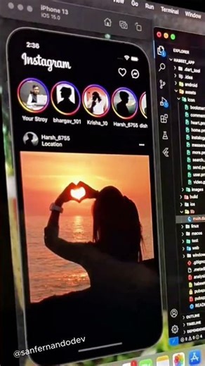 Instagram Flutter App UI