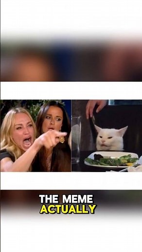 The story behind “Woman Yelling at a Cat” Meme 😹#short#memes