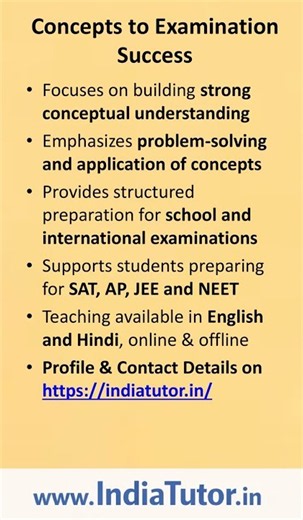Online Physics Mathematics Tutor - Class 9 to 12 - Syed Sameer Ahmad - IndiaTutor.in