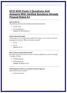 ECO 4223 Exam 2 Questions And Answers With Verified Solutions Already Passed Rated A 636x882