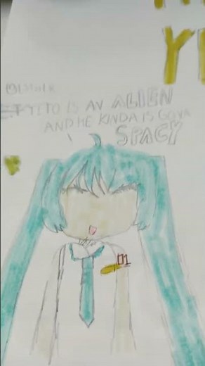 Teto is an alien 🥖=👽#meme #vocaloid #miku #teto #et