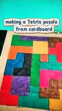 How to Make a Cardboard Tetris Puzzle
