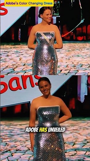 Adobe’s color-changing dress: thousands of petals act like pixels to transform fashion instantly now