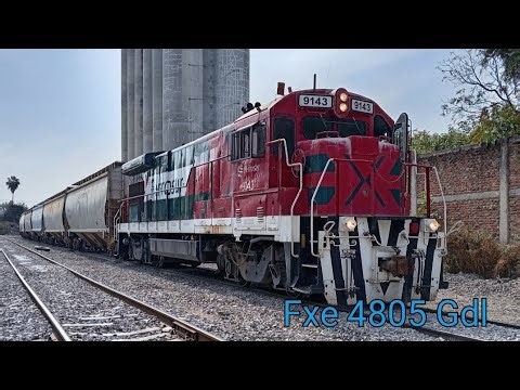 GE B23-7 Fsrr 9143 Emd Gp38-2 Fxe 2024-2016 Turno Zona Industrial Hacia Patios
