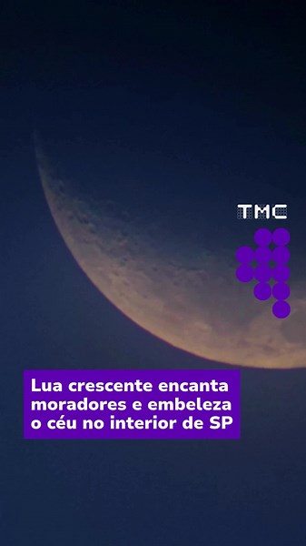 Lua Crescente em São Carlos: Imagens do Céu de SP em 15/10